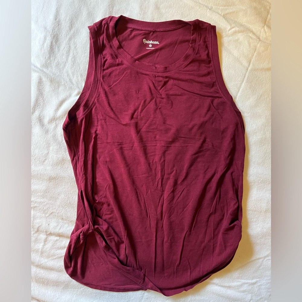 Rich Burgundy Sleeveless Top
